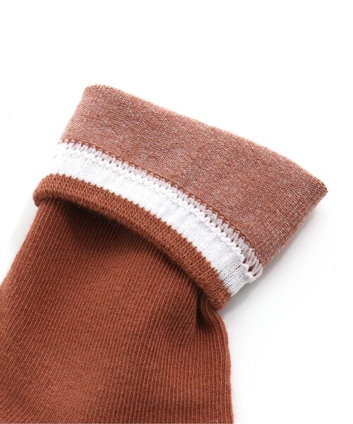 Ampersand(アンパサンド)の「インパクトフェイス ソックス(ソックス/靴下・キッズ・ブラウン/グレー/オフホワイト・12/15 /18/21)」の5枚目の写真