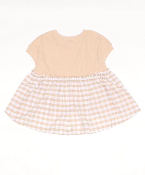 Lycee mine（リセマイン）の「【型崩れしないやわらかコットン】選べる2パターンフェイクレイヤードデザインTシャツ（Tシャツ/カットソー・キッズ・ミント/ラベンダー/アイボリー/ライトベージュ/チャコール/ベージュ系・110cm/100cm/120cm/130cm/140cm/150cm）」の8枚目の写真