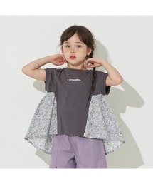 Lycee mine | 【型崩れしないやわらかコットン】選べる2パターンフェイクレイヤードデザインTシャツ(Tシャツ/カットソー)