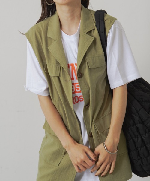 Shelly island（シェリーアイランド）の「コットンエンボスミリタリー