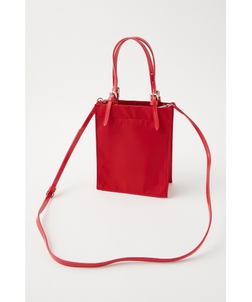 MOUSSY（マウジー）の「BELTED HANDLE MINI TOTE バッグ（ショルダーバッグ・レディース・レッド/ベージュ系その他/ブラック・FREE）」の17枚目の写真