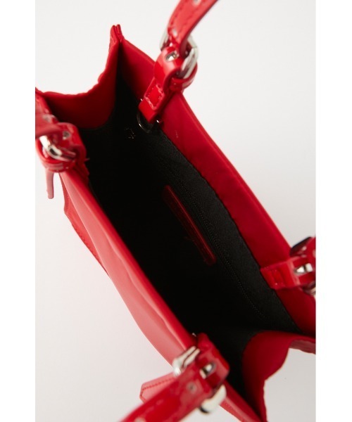 MOUSSY（マウジー）の「BELTED HANDLE MINI TOTE バッグ（ショルダーバッグ・レディース・レッド/ベージュ系その他/ブラック・FREE）」の22枚目の写真