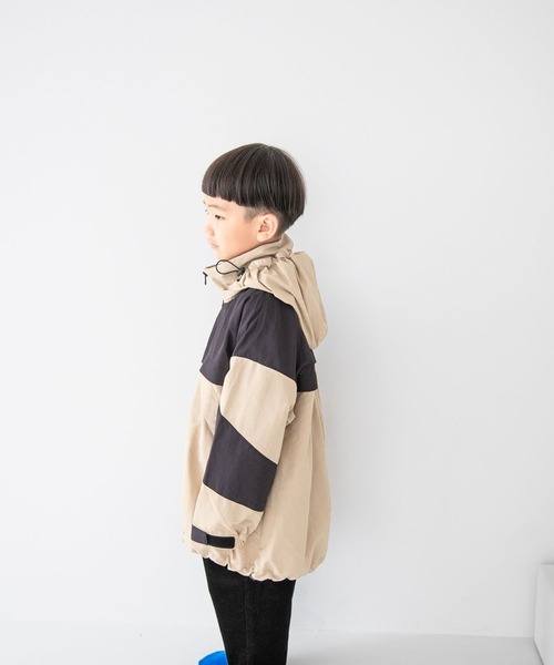 LOWRYS FARM(ローリーズファーム)の「マウンテンパーカー 352320(マウンテンパーカー・キッズ・ブラック/ベージュ・110cm/130cm/150cm)」の11枚目の写真