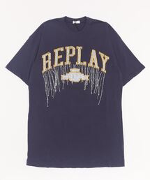 REPLAY（リプレイ）の「コットンジャージーフリンジ付きカジュアルドレス（ワンピース）」