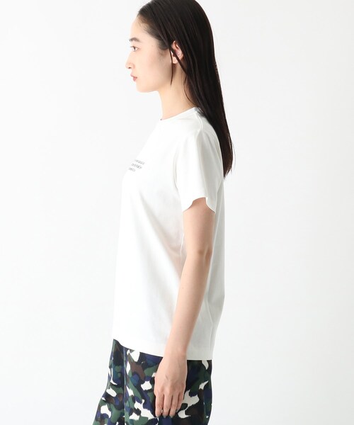 OPAQUE.CLIP(オペークドットクリップ)の「◆メッセージプリントTシャツ【WEB限定サイズ】(Tシャツ/カットソー・レディース・ブラック/オフホワイト/イエロー・40/38/42)」の5枚目の写真