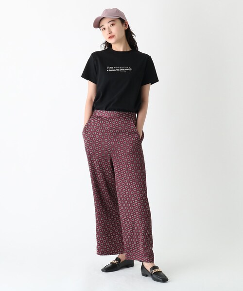 OPAQUE.CLIP(オペークドットクリップ)の「◆メッセージプリントTシャツ【WEB限定サイズ】(Tシャツ/カットソー・レディース・ブラック/オフホワイト/イエロー・40/38/42)」の17枚目の写真