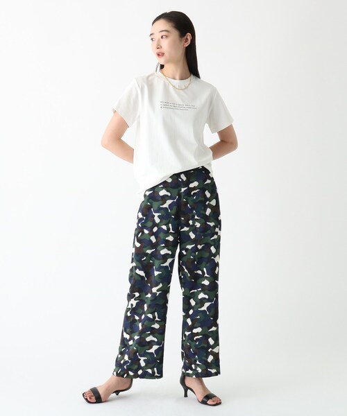 OPAQUE.CLIP(オペークドットクリップ)の「◆メッセージプリントTシャツ【WEB限定サイズ】(Tシャツ/カットソー・レディース・ブラック/オフホワイト/イエロー・40/38/42)」の22枚目の写真