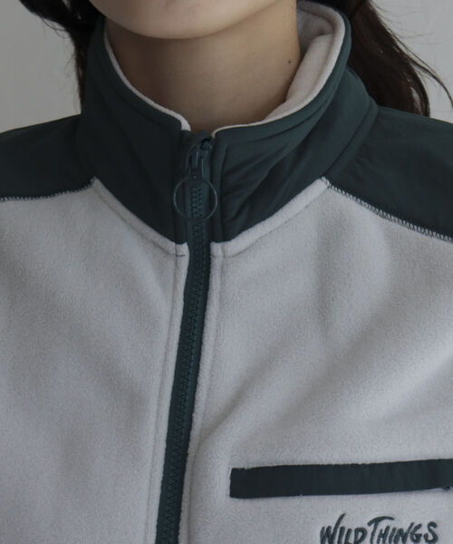 WILD THINGS(ワイルドシングス)の「【別注カラーあり】【WILD THINGS/ワイルドシングス】POLARTEC VEST フリースベスト(ベスト・レディース・ライトグレー/ブラック・M)」の9枚目の写真