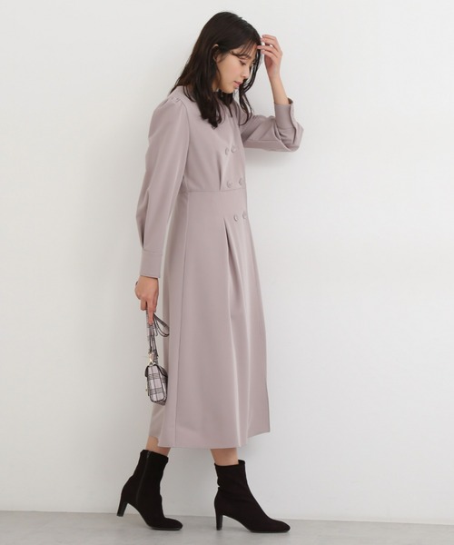 NATURAL BEAUTY BASIC(ナチュラルビューティーベーシック)の「トレンチディテールワンピース(ワンピース・レディース・ネイビー/キャメル/グレイッシュベージュ・SMALL/MEDIUM)」の20枚目の写真
