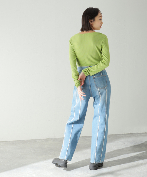 Oriens JOURNAL STANDARD（オリエンス ジャーナルスタンダード）の「バタフライエンブレムロングスリーブ / Butterfly emb. Long Sleeve（Tシャツ/カットソー・レディース・ホワイト/レッド/モスグリーン・FREE）」の9枚目の写真
