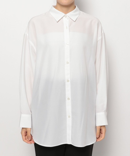 LEPSIM（レプシィム）の「レギュラーシャツ　349274（シャツ/ブラウス・レディース・ライトブルー/オフホワイト/チャコールグレー・TALL/FREE）」の15枚目の写真