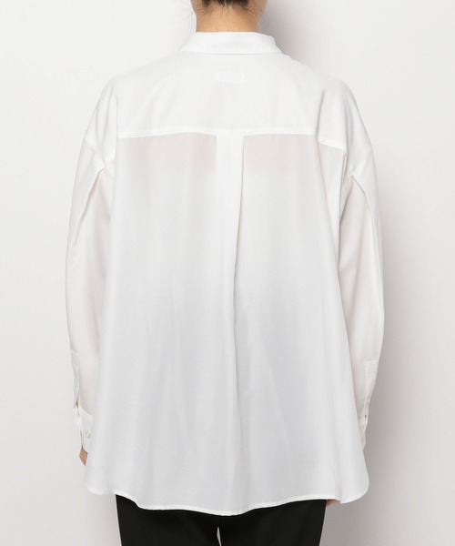 LEPSIM（レプシィム）の「レギュラーシャツ　349274（シャツ/ブラウス・レディース・ライトブルー/オフホワイト/チャコールグレー・TALL/FREE）」の17枚目の写真