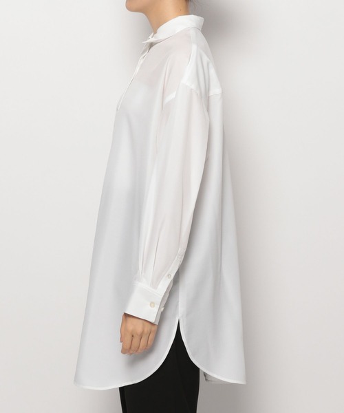 LEPSIM（レプシィム）の「レギュラーシャツ　349274（シャツ/ブラウス・レディース・ライトブルー/オフホワイト/チャコールグレー・TALL/FREE）」の19枚目の写真