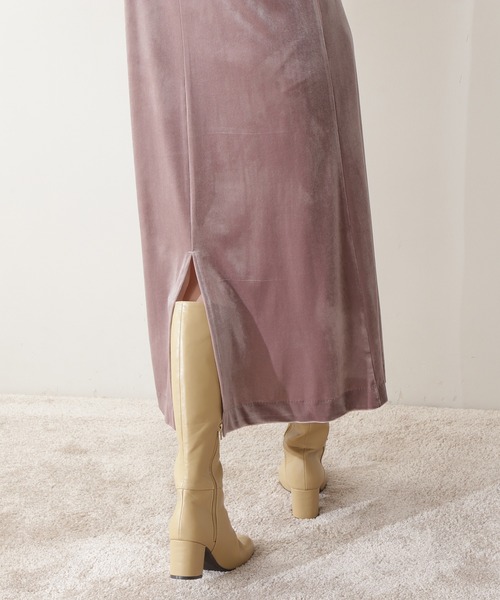 N.（N. Natural Beauty Basic）（エヌエヌナチュラルビューティーベーシック）の「◆ベロアキャミワンピース（ワンピース・レディース・ブラック/グレー・MEDIUM）」の7枚目の写真