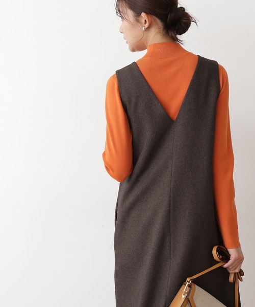 N.（N. Natural Beauty Basic）（エヌエヌナチュラルビューティーベーシック）の「◆総針ボトルネック長袖ニット（ニット/セーター・レディース・ブラック/オレンジ/グリーン/クリーム/ブラウン・MEDIUM）」の13枚目の写真