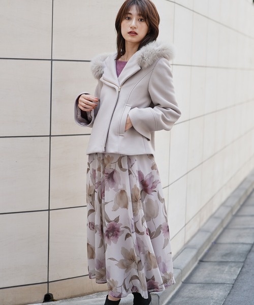 NOELA（ノエラ）の「ファー付ショート2WAYコート（その他アウター