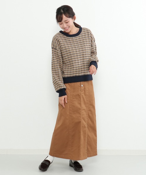 LBC(エルビーシー)の「【ZOZO限定】ツイードニット2WAYカーディガン(カーディガン/ボレロ・レディース・その他21/ベージュ・M/L)」の10枚目の写真
