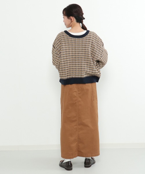 LBC(エルビーシー)の「【ZOZO限定】ツイードニット2WAYカーディガン(カーディガン/ボレロ・レディース・その他21/ベージュ・M/L)」の18枚目の写真