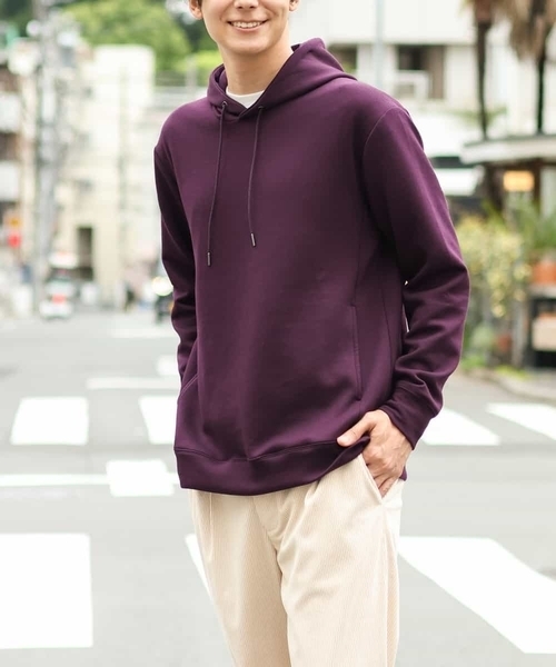 a.v.v(アーヴェヴェ)の「【累計2.5万枚販売】ソフトダンボールなめらかパーカー(パーカー・メンズ・グリーン/ブルー/ベージュ/ボルドー/モカ/オレンジ・46/50/48/44/52)」の6枚目の写真