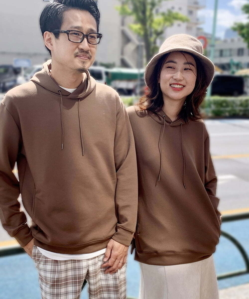 a.v.v(アーヴェヴェ)の「【累計2.5万枚販売】ソフトダンボールなめらかパーカー(パーカー・メンズ・グリーン/ブルー/ベージュ/ボルドー/モカ/オレンジ・46/50/48/44/52)」の2枚目の写真