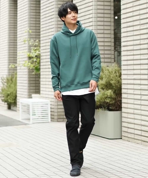 a.v.v(アーヴェヴェ)の「【累計2.5万枚販売】ソフトダンボールなめらかパーカー(パーカー・メンズ・グリーン/ブルー/ベージュ/ボルドー/モカ/オレンジ・46/50/48/44/52)」の14枚目の写真