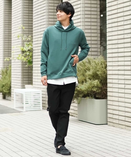 a.v.v(アーヴェヴェ)の「【累計2.5万枚販売】ソフトダンボールなめらかパーカー(パーカー・メンズ・グリーン/ブルー/ベージュ/ボルドー/モカ/オレンジ・46/50/48/44/52)」の15枚目の写真