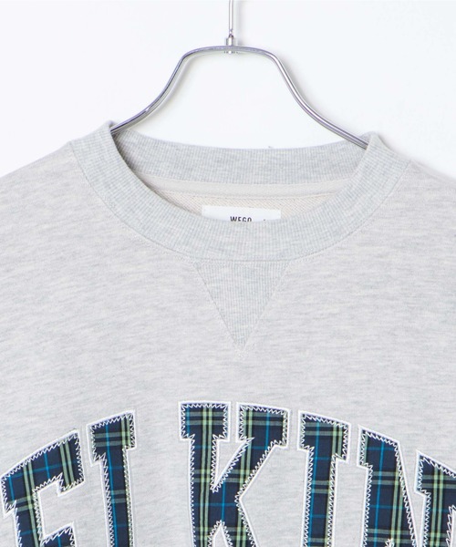 WEGO（ウィゴー）の「WEGO/刺繍ワッペンプルオーバー（スウェット・レディース・オートミール/ネイビー・FREE）」の15枚目の写真