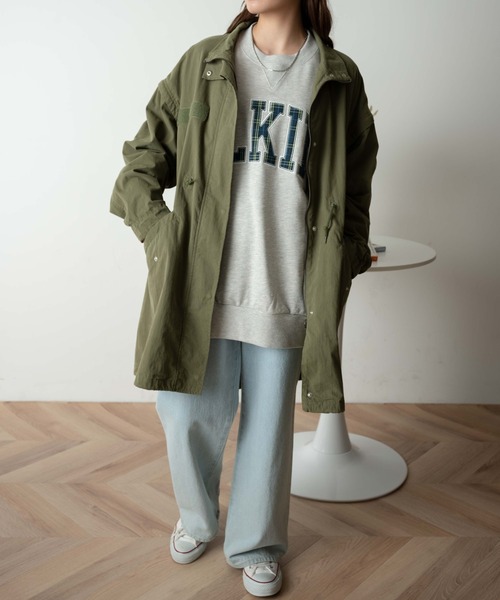 WEGO（ウィゴー）の「WEGO/刺繍ワッペンプルオーバー（スウェット・レディース・オートミール/ネイビー・FREE）」の20枚目の写真