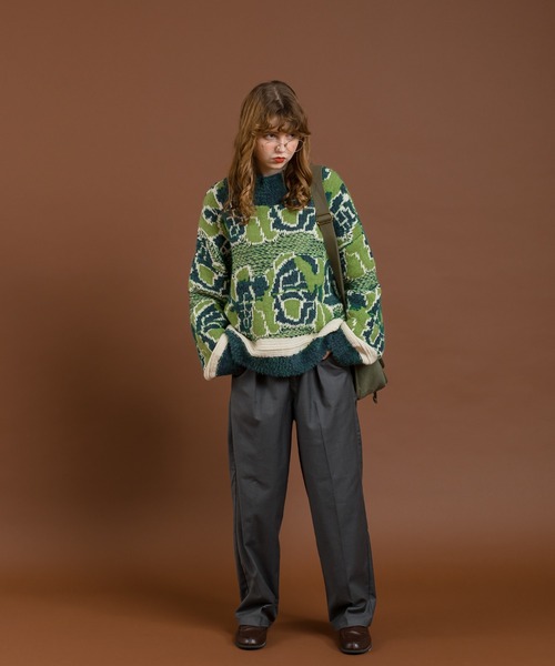 MUHET（ミュエータ）の「タックパンツ（その他パンツ・レディース・グレー/ブラウン・SMALL/MEDIUM/X-LARGE）」の9枚目の写真