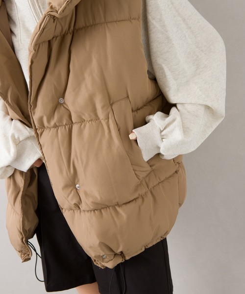 SpRay（スプレイ）の「モンスター中綿ベスト（ベスト・レディース・アイボリー/ベージュ/モカ/ブラック・FREE）」の8枚目の写真