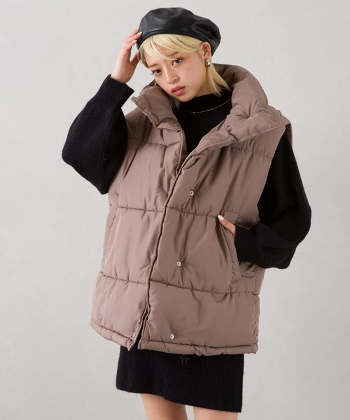 SpRay（スプレイ）の「モンスター中綿ベスト（ベスト・レディース・アイボリー/ベージュ/モカ/ブラック・FREE）」の9枚目の写真