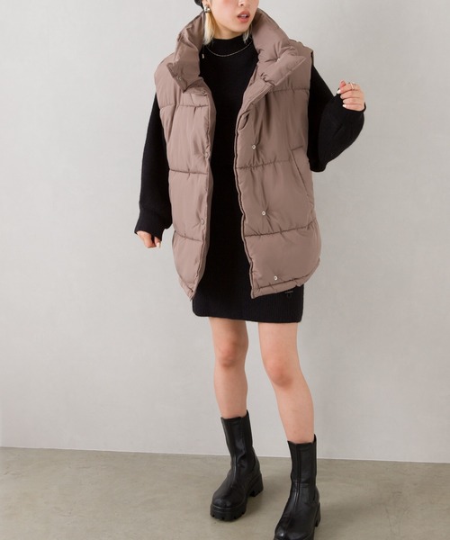 SpRay（スプレイ）の「モンスター中綿ベスト（ベスト・レディース・アイボリー/ベージュ/モカ/ブラック・FREE）」の11枚目の写真