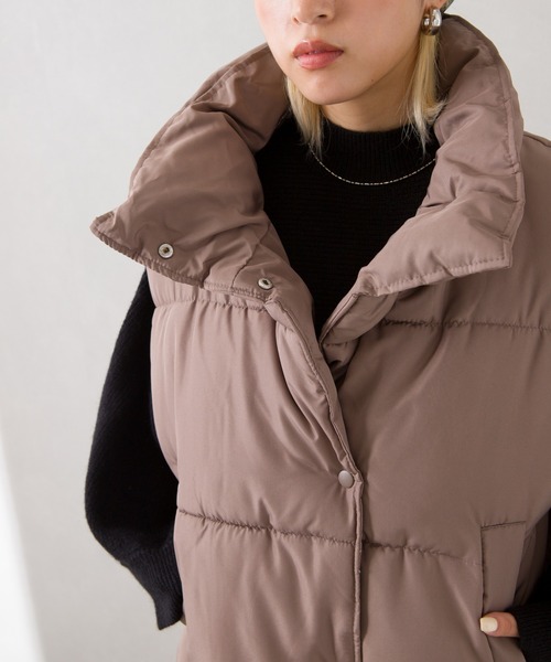 SpRay（スプレイ）の「モンスター中綿ベスト（ベスト・レディース・アイボリー/ベージュ/モカ/ブラック・FREE）」の15枚目の写真