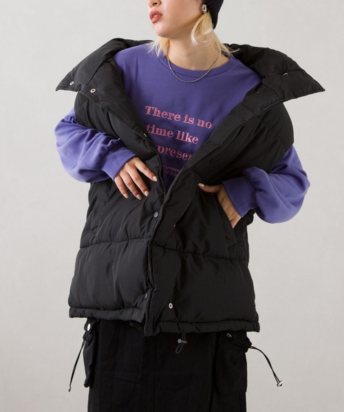 SpRay（スプレイ）の「モンスター中綿ベスト（ベスト・レディース・アイボリー/ベージュ/モカ/ブラック・FREE）」の17枚目の写真