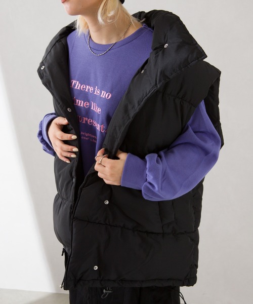 SpRay（スプレイ）の「モンスター中綿ベスト（ベスト・レディース・アイボリー/ベージュ/モカ/ブラック・FREE）」の18枚目の写真