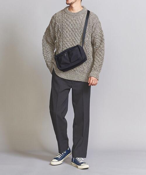 BEAUTY&YOUTH UNITED ARROWS（ビューティーアンドユースユナイテッドアローズ）の「by 小松マテーレ ダブルポケット ショルダーバッグ（ショルダーバッグ・メンズ・ブラック・FREE）」の12枚目の写真