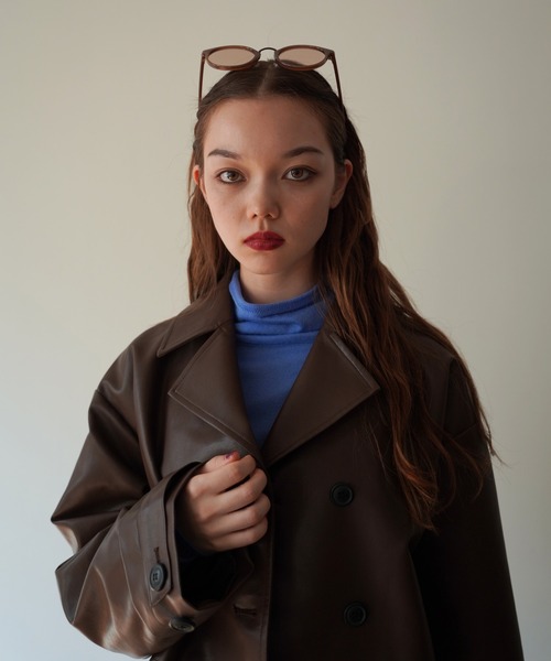 TINA：JOJUN（ティーナジョジュン）の「ラウンド サングラス TINA：JOJUN（サングラス・レディース・ブラック/ブラウン・F）」の5枚目の写真