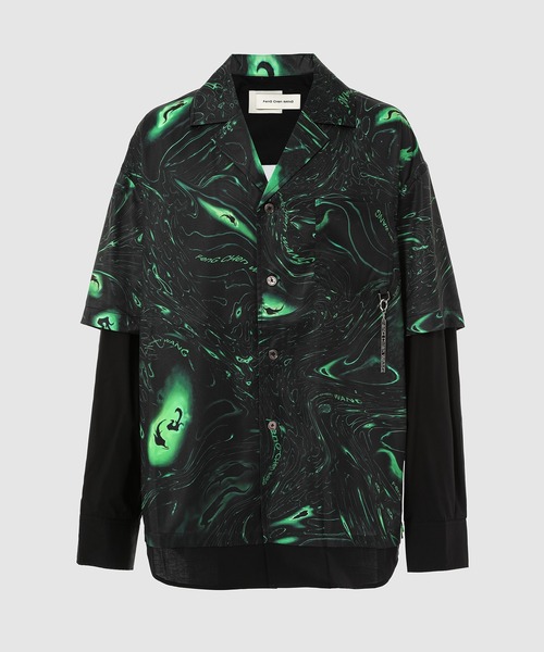 Feng Chen Wang（フェン・チェン・ワン）の「Lacquerware Print Shirt