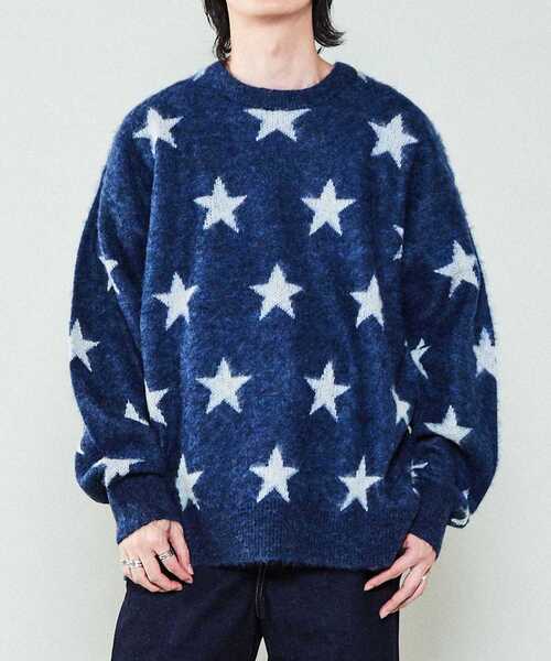 CONVERSE TOKYO（コンバーストウキョウ）の「☆総柄シャギーニットプル  