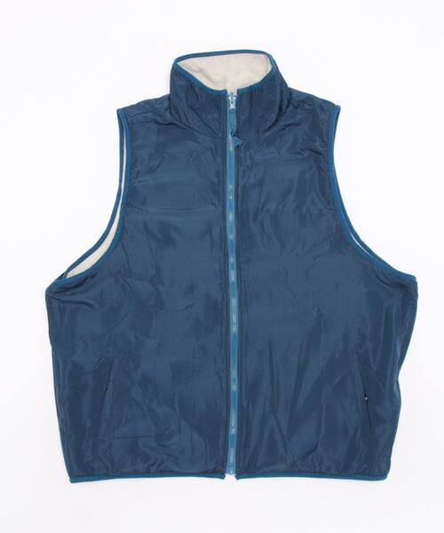 Anytime Songs(エニータイムソングス)の「マイクロフリース リバーシブル配色ベスト(ベスト・メンズ・ブラック/オートミール/モカ/グリーン・LARGE/MEDIUM/X-LARGE)」の12枚目の写真