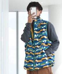 マイクロフリース リバーシブル配色ベスト