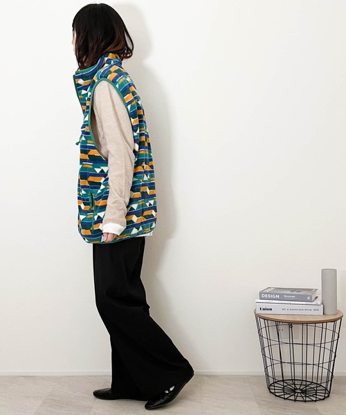 Anytime Songs(エニータイムソングス)の「マイクロフリース リバーシブル配色ベスト(ベスト・メンズ・ブラック/オートミール/モカ/グリーン・LARGE/MEDIUM/X-LARGE)」の22枚目の写真