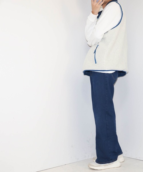 Anytime Songs(エニータイムソングス)の「マイクロフリース リバーシブル配色ベスト(ベスト・メンズ・ブラック/オートミール/モカ/グリーン・LARGE/MEDIUM/X-LARGE)」の19枚目の写真