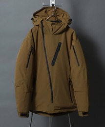 RESHAM（レーシャム）の「RESHAM/レーシャム 防風 撥水 ストレッチ 斜めジップ ファイバーダウン中綿 フーディー（ダウンジャケット/コート・メンズ）」