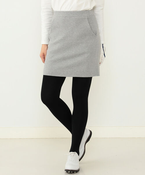 ビームスゴルフ beamsGOLF裏地付き ラメリブ ニット ブルゾン