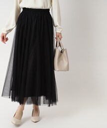 SHOO・LA・RUE | チュール ボリューム ロングスカート(スカート)