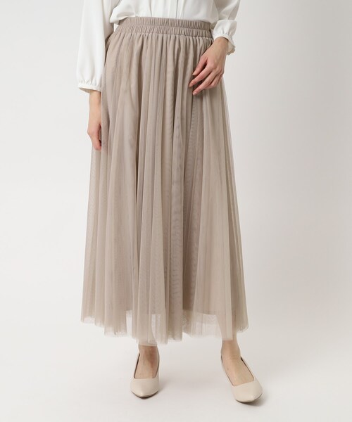 SHOO・LA・RUE(シューラルー)の「◆チュール ボリューム ロングスカート(スカート・レディース・ブラック系2/ベージュ系その他2/ベージュ系その他6・00)」の19枚目の写真