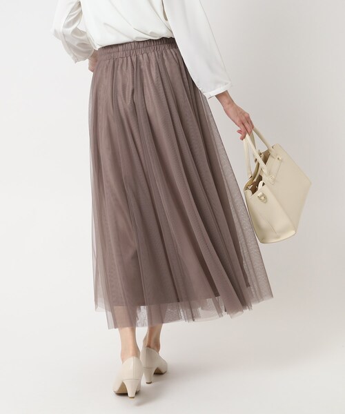 SHOO・LA・RUE(シューラルー)の「◆チュール ボリューム ロングスカート(スカート・レディース・ブラック系2/ベージュ系その他2/ベージュ系その他6・00)」の12枚目の写真