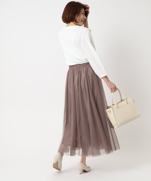 SHOO・LA・RUE(シューラルー)の「◆チュール ボリューム ロングスカート(スカート・レディース・ブラック系2/ベージュ系その他2/ベージュ系その他6・00)」の16枚目の写真