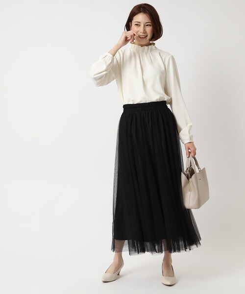 SHOO・LA・RUE(シューラルー)の「◆チュール ボリューム ロングスカート(スカート・レディース・ブラック系2/ベージュ系その他2/ベージュ系その他6・00)」の21枚目の写真